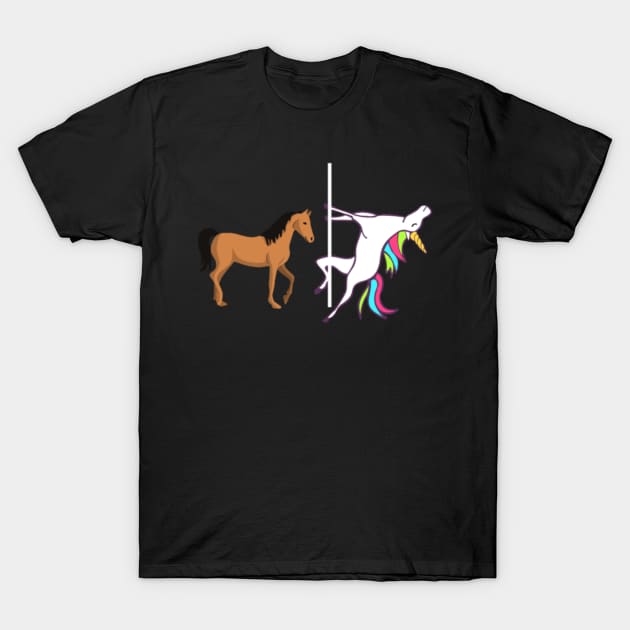 Horse Unicorn T-Shirt by Nulian Sanchez